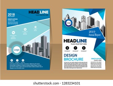 Business abstract vector template Brochure design cover modern layout annual report
poster flyer in A4 with colorful triangles geometric shapes for tech science market with light background
