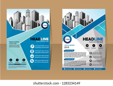 Business abstract vector template Brochure design cover modern layout annual report
poster flyer in A4 with colorful triangles geometric shapes for tech science market with light background