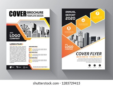 Business abstract vector template. Brochure design, cover modern layout, annual report, poster, flyer in A4 with colorful triangles, geometric shapes for tech, science, market with light background