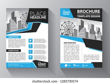 Business abstract vector template. Brochure design, cover modern layout, annual report, poster, flyer in A4 with colorful triangles, geometric shapes for tech, science, market with light background
