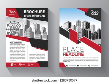 Business abstract vector template. Brochure design, cover modern layout, annual report, poster, flyer in A4 with colorful triangles, geometric shapes for tech, science, market with light background