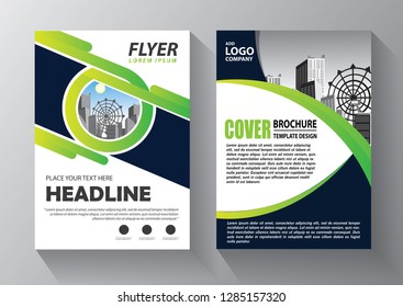 Business abstract vector template. Brochure design, cover modern layout, annual report, poster, flyer in A4 with colorful triangles, geometric shapes for tech, science, market with light background