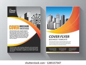 Business abstract vector template. Brochure design, cover modern layout, annual report, poster, flyer in A4 with colorful triangles, geometric shapes for tech, science, market with light background