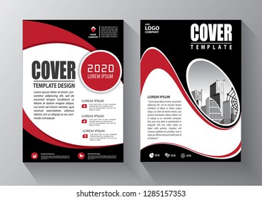 Business abstract vector template. Brochure design, cover modern layout, annual report, poster, flyer in A4 with colorful triangles, geometric shapes for tech, science, market with light background