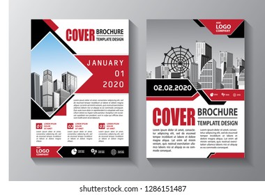 Business abstract vector template. Brochure design, cover modern layout, annual report, poster, flyer in A4 with colorful triangles, geometric shapes for tech, science, market with light background