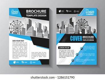 Business abstract vector template. Brochure design, cover modern layout, annual report, poster, flyer in A4 with colorful triangles, geometric shapes for tech, science, market with light background