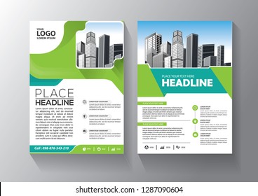 Business abstract vector template. Brochure design, cover modern layout, annual report, poster, flyer in A4 with colorful triangles, geometric shapes for tech, science, market with light background