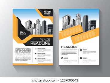 Business abstract vector template. Brochure design, cover modern layout, annual report, poster, flyer in A4 with colorful triangles, geometric shapes for tech, science, market with light background