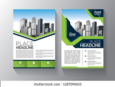 Business abstract vector template. Brochure design, cover modern layout, annual report, poster, flyer in A4 with colorful triangles, geometric shapes for tech, science, market with light background