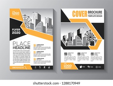Business abstract vector template. Brochure design, cover modern layout, annual report, poster, flyer in A4 with colorful triangles, geometric shapes for tech, science, market with light background