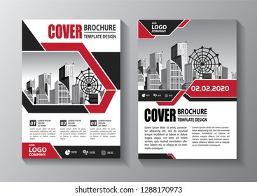 Business abstract vector template. Brochure design, cover modern layout, annual report, poster, flyer in A4 with colorful triangles, geometric shapes for tech, science, market with light background