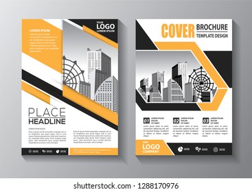 Business abstract vector template. Brochure design, cover modern layout, annual report, poster, flyer in A4 with colorful triangles, geometric shapes for tech, science, market with light background