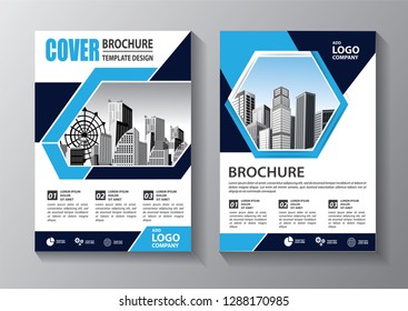 Business abstract vector template. Brochure design, cover modern layout, annual report, poster, flyer in A4 with colorful triangles, geometric shapes for tech, science, market with light background