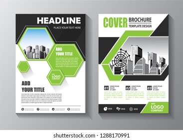Business abstract vector template. Brochure design, cover modern layout, annual report, poster, flyer in A4 with colorful triangles, geometric shapes for tech, science, market with light background