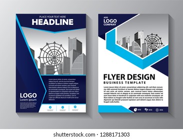 Business abstract vector template. Brochure design, cover modern layout, annual report, poster, flyer in A4 with colorful triangles, geometric shapes for tech, science, market with light background