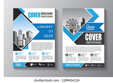 
Business abstract vector template. Brochure design, cover modern layout, annual report, poster, flyer in A4 with colorful triangles, geometric shapes for tech, science, market with light background