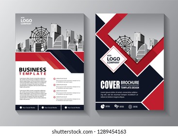 
Business abstract vector template. Brochure design, cover modern layout, annual report, poster, flyer in A4 with colorful triangles, geometric shapes for tech, science, market with light background