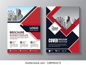 
Business abstract vector template. Brochure design, cover modern layout, annual report, poster, flyer in A4 with colorful triangles, geometric shapes for tech, science, market with light background