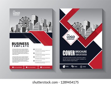 
Business abstract vector template. Brochure design, cover modern layout, annual report, poster, flyer in A4 with colorful triangles, geometric shapes for tech, science, market with light background