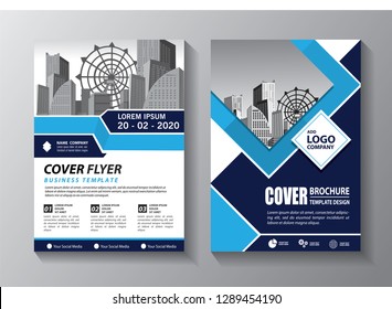 
Business abstract vector template. Brochure design, cover modern layout, annual report, poster, flyer in A4 with colorful triangles, geometric shapes for tech, science, market with light background