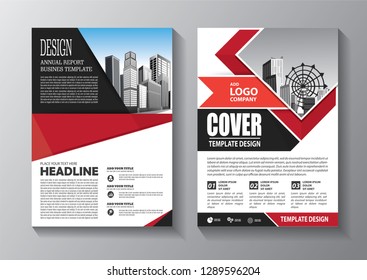 
Business abstract vector template. Brochure design, cover modern layout, annual report, poster, flyer in A4 with colorful triangles, geometric shapes for tech, science, market with light background