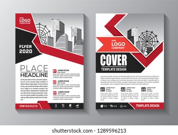 
Business abstract vector template. Brochure design, cover modern layout, annual report, poster, flyer in A4 with colorful triangles, geometric shapes for tech, science, market with light background