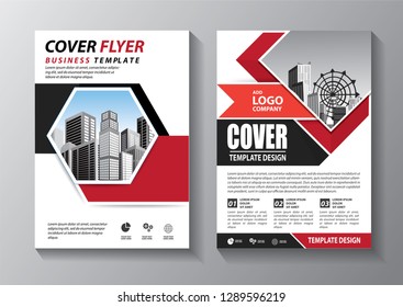 
Business abstract vector template. Brochure design, cover modern layout, annual report, poster, flyer in A4 with colorful triangles, geometric shapes for tech, science, market with light background