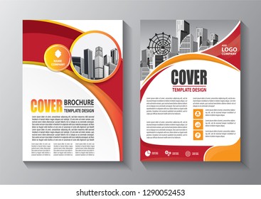 Business abstract vector template. Brochure design, cover modern layout, annual report, poster, flyer in A4 with colorful triangles, geometric shapes for tech, science, market with light background