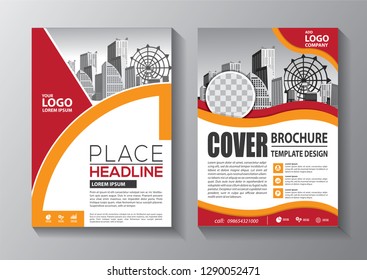 Business abstract vector template. Brochure design, cover modern layout, annual report, poster, flyer in A4 with colorful triangles, geometric shapes for tech, science, market with light background