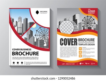 Business abstract vector template. Brochure design, cover modern layout, annual report, poster, flyer in A4 with colorful triangles, geometric shapes for tech, science, market with light background