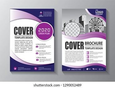 Business abstract vector template. Brochure design, cover modern layout, annual report, poster, flyer in A4 with colorful triangles, geometric shapes for tech, science, market with light background