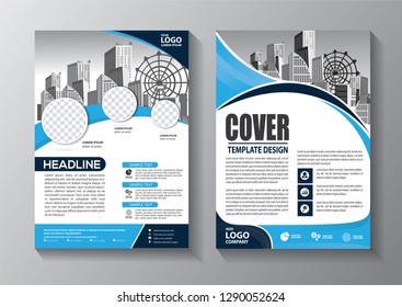 Business abstract vector template. Brochure design, cover modern layout, annual report, poster, flyer in A4 with colorful triangles, geometric shapes for tech, science, market with light background
