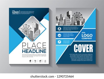 Business abstract vector template. Brochure design, cover modern layout, annual report, poster, flyer in A4 with colorful triangles, geometric shapes for tech, science, market with light background