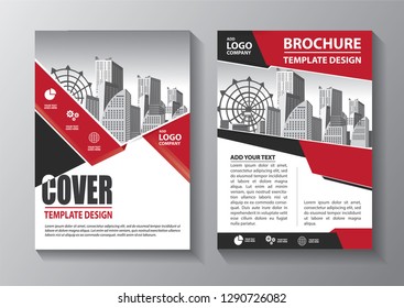 Business abstract vector template. Brochure design, cover modern layout, annual report, poster, flyer in A4 with colorful triangles, geometric shapes for tech, science, market with light background
