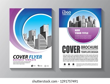 Business abstract vector template. Brochure design, cover modern layout, annual report, poster, flyer in A4 with colorful triangles, geometric shapes for tech, science, market with light background