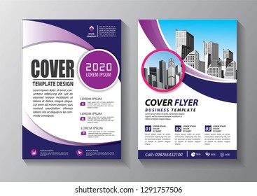 Business abstract vector template. Brochure design, cover modern layout, annual report, poster, flyer in A4 with colorful triangles, geometric shapes for tech, science, market with light background