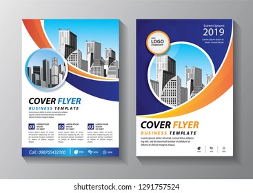 Business abstract vector template. Brochure design, cover modern layout, annual report, poster, flyer in A4 with colorful triangles, geometric shapes for tech, science, market with light background