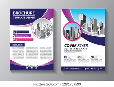 Business abstract vector template. Brochure design, cover modern layout, annual report, poster, flyer in A4 with colorful triangles, geometric shapes for tech, science, market with light background