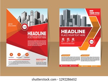 Business abstract vector template Brochure design cover modern layout annual report
poster flyer in A4 with colorful triangles geometric shapes for tech science market with light background