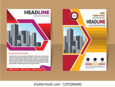 Business abstract vector template Brochure design cover modern layout annual report
poster flyer in A4 with colorful triangles geometric shapes for tech science market with light background