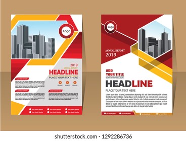 Business abstract vector template Brochure design cover modern layout annual report
poster flyer in A4 with colorful triangles geometric shapes for tech science market with light background