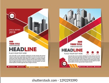 Business abstract vector template Brochure design cover modern layout annual report
poster flyer in A4 with colorful triangles geometric shapes for tech science market with light background