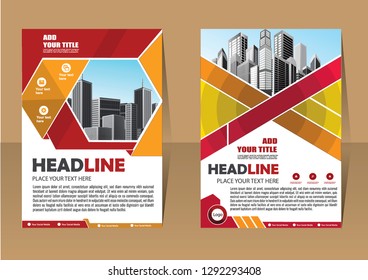 Business abstract vector template Brochure design cover modern layout annual report
poster flyer in A4 with colorful triangles geometric shapes for tech science market with light background