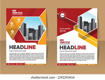 Business abstract vector template Brochure design cover modern layout annual report
poster flyer in A4 with colorful triangles geometric shapes for tech science market with light background