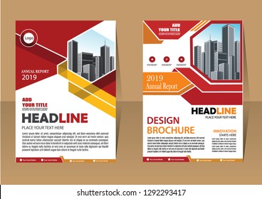Business abstract vector template Brochure design cover modern layout annual report
poster flyer in A4 with colorful triangles geometric shapes for tech science market with light background