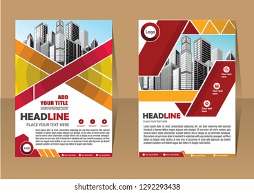 Business abstract vector template Brochure design cover modern layout annual report
poster flyer in A4 with colorful triangles geometric shapes for tech science market with light background
