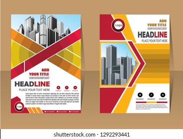 Business abstract vector template Brochure design cover modern layout annual report
poster flyer in A4 with colorful triangles geometric shapes for tech science market with light background