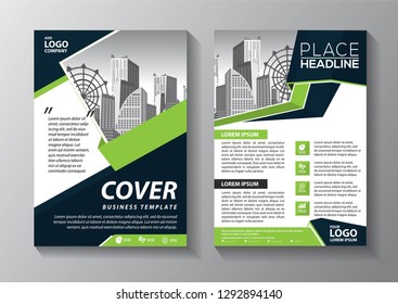 Business abstract vector template. Brochure design, cover modern layout, annual report, poster, flyer in A4 with colorful triangles, geometric shapes for tech, science, market with light background