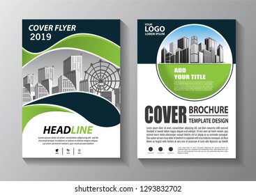 Business abstract vector template. Brochure design, cover modern layout, annual report, poster, flyer in A4 with colorful triangles, geometric shapes for tech, science, market with light background