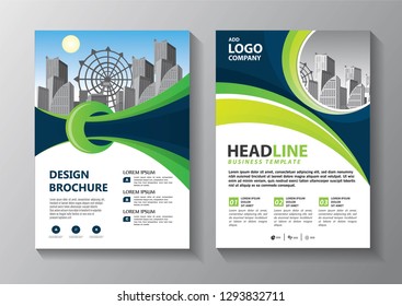 Business abstract vector template. Brochure design, cover modern layout, annual report, poster, flyer in A4 with colorful triangles, geometric shapes for tech, science, market with light background